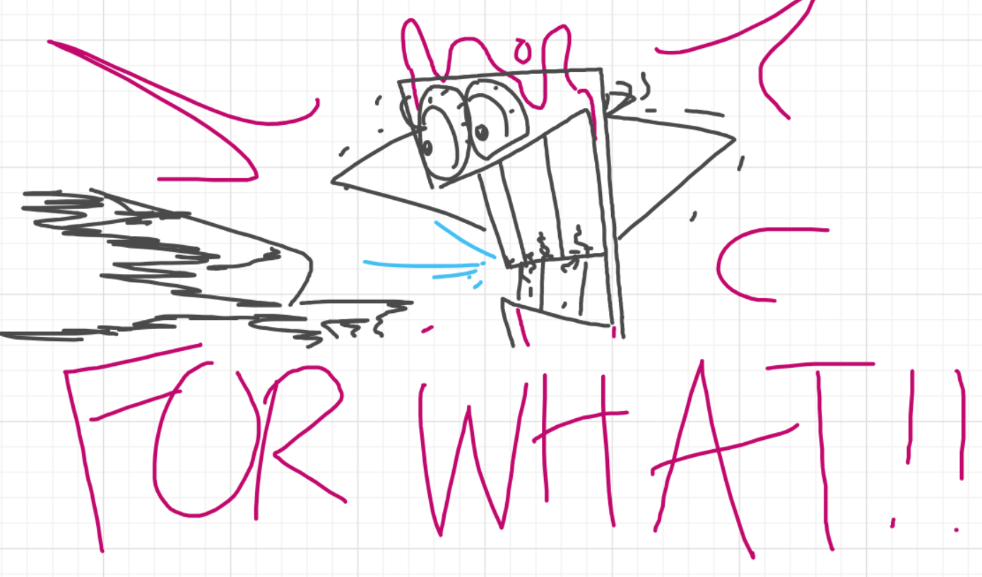 A panel from I've Been Everywhere, Man, episode nine of the Board Boards object show by Furretwalk/WalkingFurret.